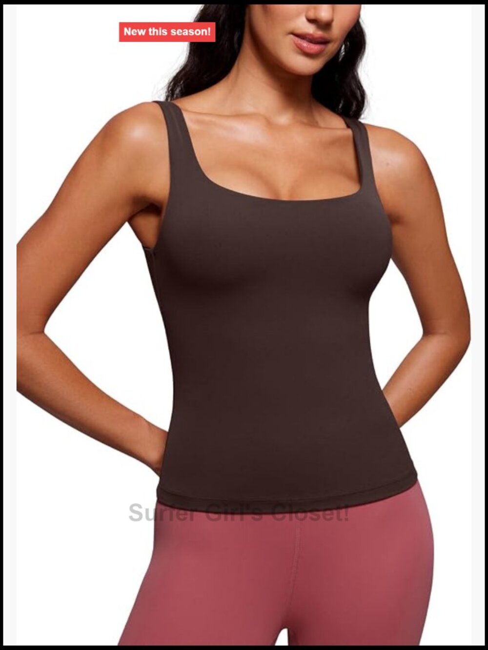 Butterluxe Scoop Neck Tank Top - Sleeveless U-Back Yoga Lounge Top